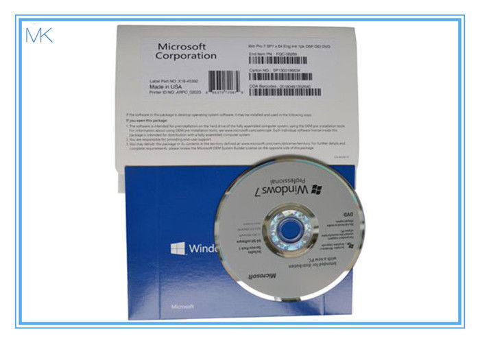 32/64 Bit Upgrade Windows 7 Professional SP1 Razem z dysku i aktywacja COA angielskim
