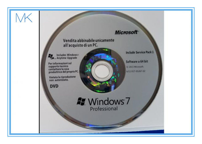 Oryginalne OEM Główne aktualizacje systemu Windows firmy Microsoft dla systemu Windows 7 32 bit / 64 bit, wersja włoska