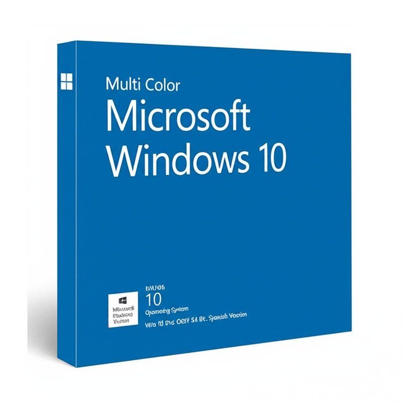 Multi Color Category Microsoft Windows 10 Operating System Win 10 Pro OEM 64 Bit Spanish Version