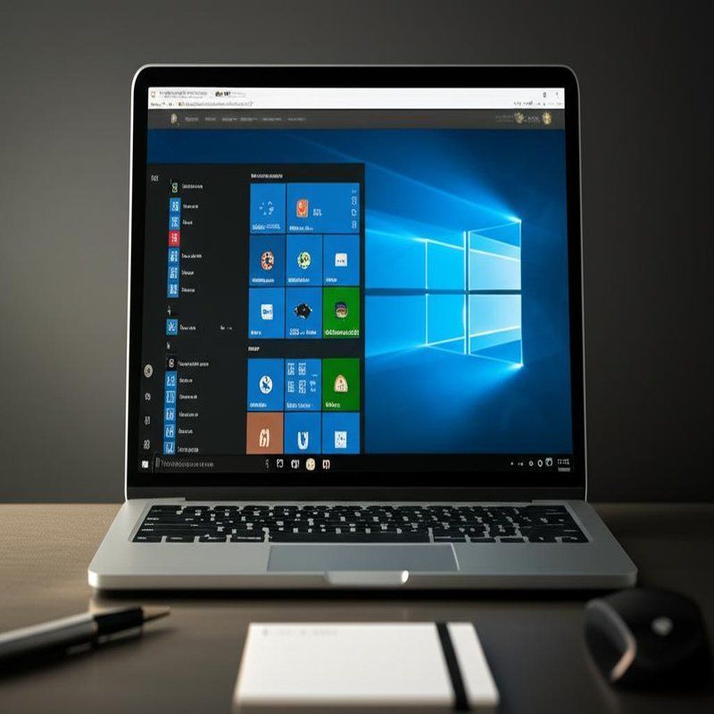 Wydajnie zarządzać swoim biznesem z Windows 10 Kompatybilne oprogramowanie systemu operacyjnego komputera i edytor notesu