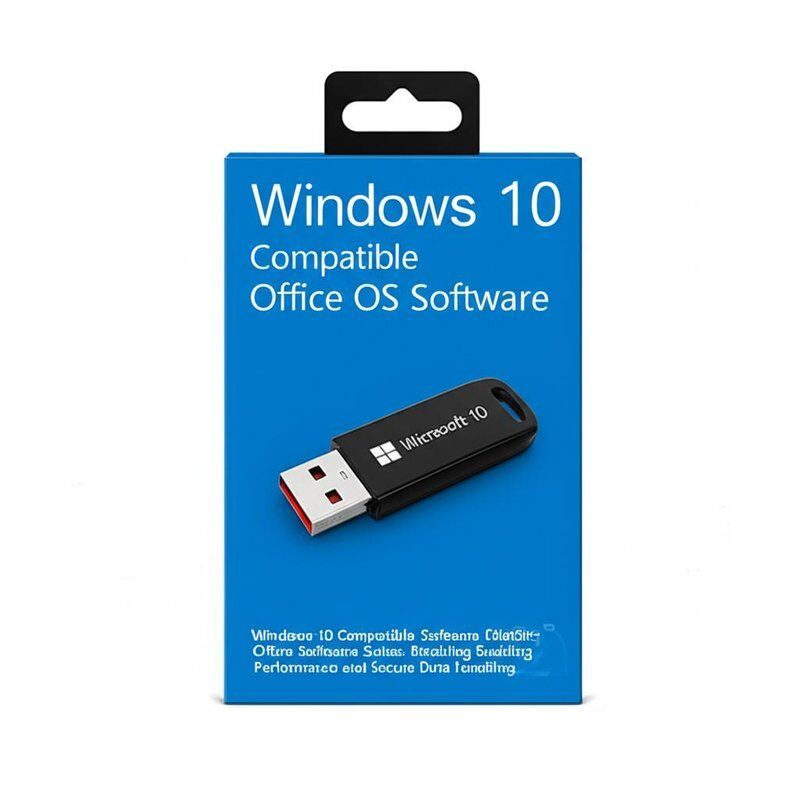 Oprogramowanie systemu operacyjnego kompatybilne z systemem Windows 10, zawierające pakiety oprogramowania biurowego umożliwiające wydajność i bezpieczne przetwarzanie danych