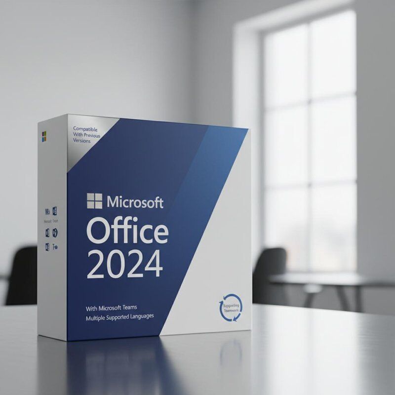 Kompatybilny z poprzednimi wersjami Microsoft Office 2024 z Microsoft Teams i wieloma obsługiwanymi językami wspierającymi pracę zespołową