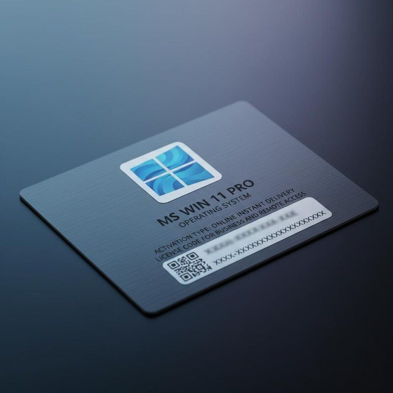 System operacyjny MS win 11 pro naklejka Typ aktywacji Kod licencyjny natychmiastowej dostawy online dla firm i dostępu zdalnego